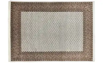 Theko Orientteppich Creme, Braun 70 cm 140 cm 70x140 cm